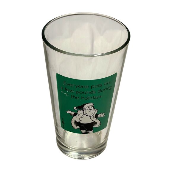Someecards "Everyone Puts On A Few Pounds During The Holiday" Clear Glasses - Picture 1 of 8